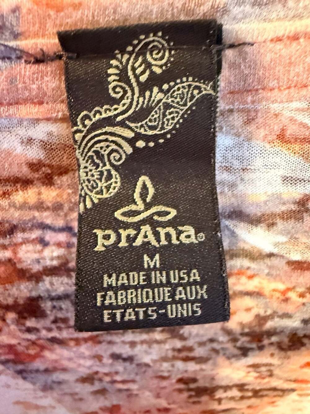 Vintage prAna Y2K Boho Sheer Burnout V-Neck Long Sleeve Top - Picture 3 of 4